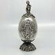 Russian Imperial 88 Silver Easter Egg Icon A. Holming Faberge Firm