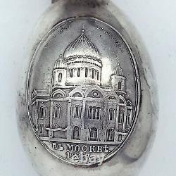Russian Imperial 88 Silver Easter Egg Icon by August Holming Faberge firm