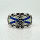 Russian Imperial 88 Silver Enamel Ring Navy Officers School