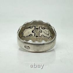 Russian Imperial 88 Silver Enamel Ring Navy Officers School