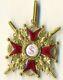 Russian Imperial Antique Badge Medal Order St. Stanislav Bronze 3 Swords (1118)