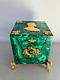 Russian Imperial Style Natural Malachite Hinged Box