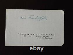 Russian Royalty Imperial Princess Maria Nikolaovna Troubetskoy Signed Document