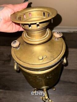 Russian Stamped Brass Samovar TWO Antique Imperial Russian Brass Samovar 1880s