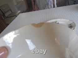 Set @ 4 Antique Imperial Russian Marked Soup plate Porcelain Pottery 9.5