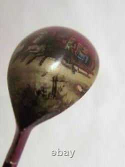 Troika Old Pictorial Russian Imperial Silver 84 Lacquer Red Enamel Spoon Antique