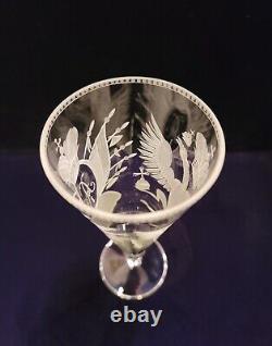 Tsar Alexander Romanov Russian Royalty Imperial Eagle Royal Cipher Glass Goblet