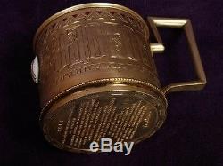 Unique Kf Teaglass Holder Russian Imperial Silver 84 Antique Carl Faberge Russia