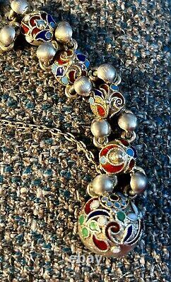 VTG Empire Russian Sterling Silver 84 Jewelry Bracelet Enamel 29.1 GRAMS MARKED