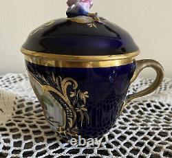 Very RARE Antique IMPERIAL RUSSIAN PORCELAIN KORNILOV KORNILOW CUP Only