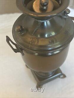 Very Rare Antique Alexander Imperial Small Russian Brass Samovar 11 With Teacup