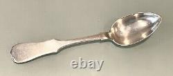 Vintage Antique 1881 Russian Imperial Silver 84 Large SoupFood Serving Spoon Old