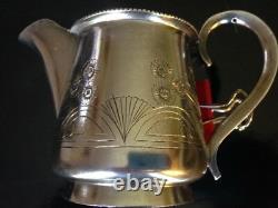Vintage Russian Imperial Silver 84 Creamer Antique Russland Silber Argent Russie
