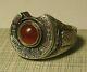 Wwi Military Ring Carnelian Imperial Russian 84 Silver 1914