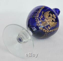 18 C. Imperial De Russie Carafe Cobalt En Verre Coupes Vodka Chalice Dish Kovsh