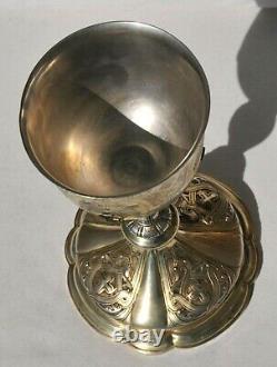 1867y Russian Royal Imperial 84 Silver Church Art Jesus Chalice Cup Goblet Kovsh