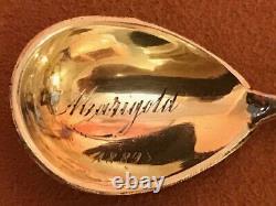 1889 Marigold Cloisonne Enamel Argent 84 Spoon Russe Impérial Klingert Antique