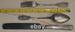 1890. Russe Imperial Knife Spoon Fork 84 Silver Cup Kovsh Bowl Royal Egg Gold