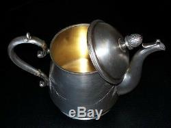 1891 Imperial Originale Rare Teapot Russe Argent 84 Antique Carl Fabergé Russie