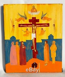 1892y De Russie Royal Imperial 84 Argent Or Icon Oklad Crucifixion Jésus-christ