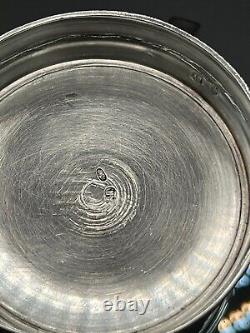 1896 Porte-tasse en verre en argent sterling impérial russe antique 84, poids de 138gr.