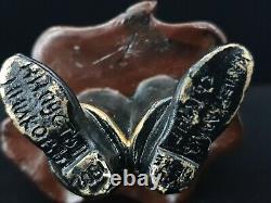 1912 Faberge Rare Bronze Impérial Russe Cosaque Garde Antique Or Gilt Enamel