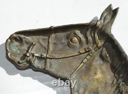 19c Royal Russe Ashtray Imperial Statue Bronze Horse Gold Silver Art Bust Egg