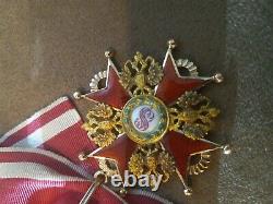 Ancien Ordre Impérial Russe De St. Stanislav 3ème Degré Eduard D'or M. L