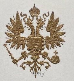 Ancien Programme Russe D'orchestre De Cour Impériale 1913 Tsar Nicholas II Romanov