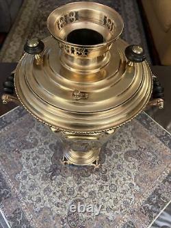 Ancien Samovar Impérial en Bronze Batashev, Fabriqué à Tula en Russie