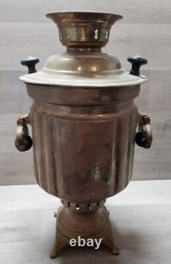 Ancien samovar en laiton impérial russe Batashev