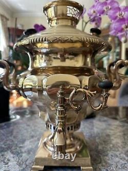 Ancien samovar impérial russe des frères Vorontsov de Tula du 19ème siècle