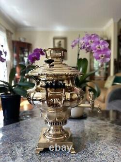 Ancien samovar impérial russe des frères Vorontsov de Tula du 19ème siècle