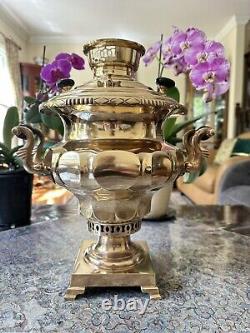 Ancien samovar impérial russe des frères Vorontsov de Tula du 19ème siècle