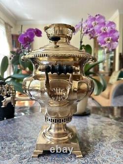 Ancien samovar impérial russe des frères Vorontsov de Tula du 19ème siècle