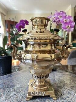 Ancien samovar impérial russe des frères Vorontsov de Tula du 19ème siècle