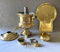 Ancien samovar impérial russe du XIXe siècle par Alenchikov & Zimin