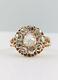 Ancienne Faberge Impériale Russe 56 14k Or Rose 3.25ct Rose Cut Diamond Ring