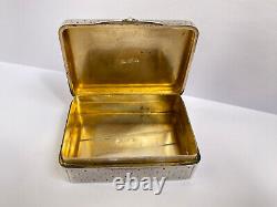 Ant Rare Russe Impérial K. Faberge Argent 84 Couronnement Nicholas II Box Award
