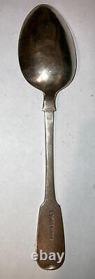 Antique 1895 Russe Imperial Orest Kurlykov 84 Silver Tablespoon 8.75 Non Mono