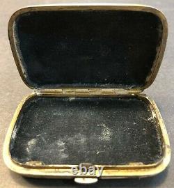 Antique 19c Imperial Russian Enamel Silver Change Box (sokolov)