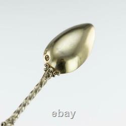 Antique 19ec Imperial Russie Faberge Silver-gilt 12 Cafée Spoons C. 1890