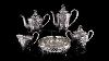 Antique 19thc Imperial Russian Solid Silver Tea U0026 Coffee Set 4th Artel C 1890