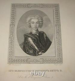 Antique 24 Portraits De Gravures Familiales Impériales Russes Portfolio Tsar Urss
