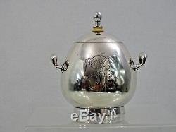 Antique 84 Argent De Russie Imperial Sucrier Fabergé Workmaster Erik Kollin Egg