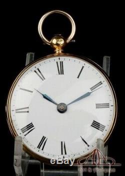 Antique Anglais Pocket Watch. Russe Imperial Bouclier. 18k. Angleterre 1846
