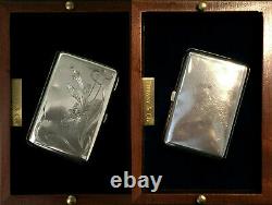 Antique De Russie Impérielle 1908-17 Silver De Cas De Cigarette 84 (. 875) Wt. 96g