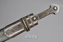 Antique Imperial Dague Russiale Georgien Kindjal Épée Caucasienne Silver