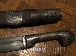 Antique Impérial Russe Caucasien Argent Shashka Épée De Cosaque