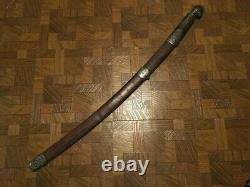 Antique Impérial Russe Caucasien Argent Shashka Épée De Cosaque